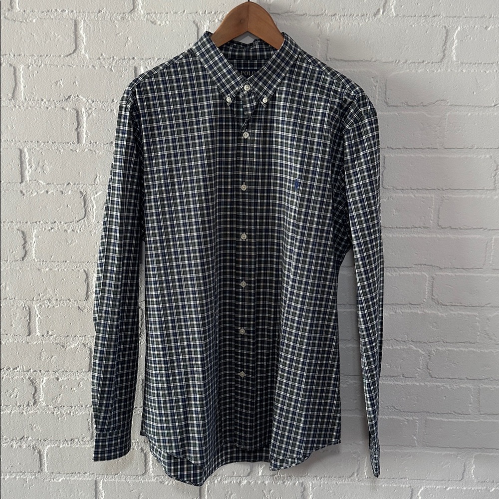 Polo Ralph Lauren Men's Plaid Button-Down Shirt - Black and White